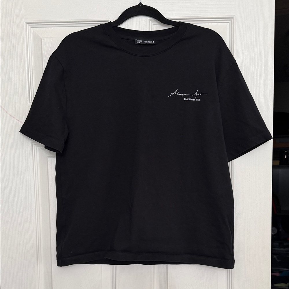 Zara Black Signature Tee